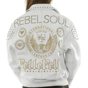 Pelle Pelle Women Rebel Soul White Leather Jacket