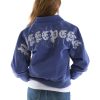 Pelle Pelle Women Scroll Art Encrusted Crest Lavender Jacket