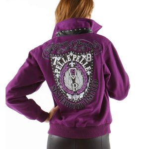 Pelle Pelle Women Strength & Beauty MB Purple Wool Jacket