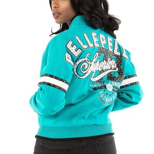 Pelle Pelle Women Superior MB 1978 Legendary Turquoise Wool Jacket