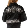 Pelle Pelle Women Triple Crest Black Studded Jacket