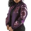 Pelle Pelle Women Varsity Purple Wool Jacket