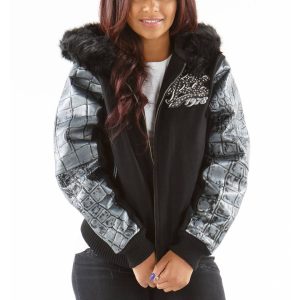 Pelle Pelle Women 1978 Exotic Black Fur Hood Jacket