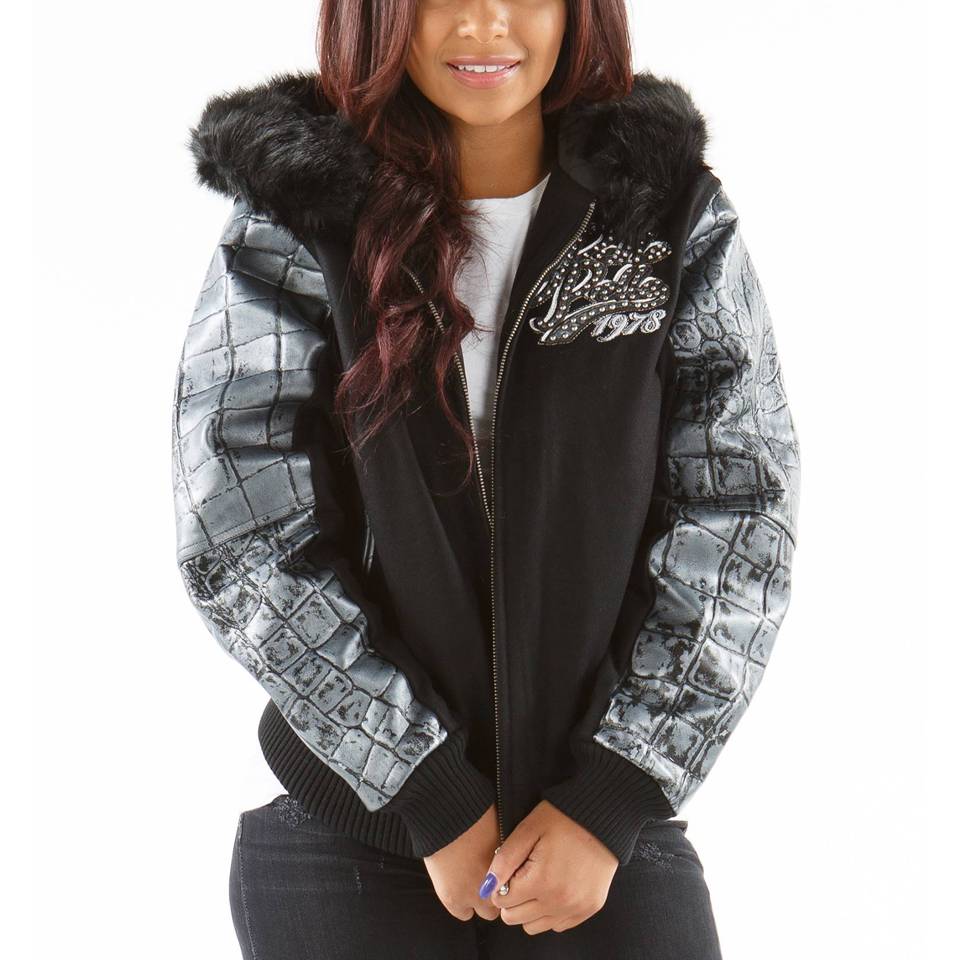 Pelle Pelle Women 1978 Exotic Black Fur Hood Jacket