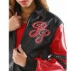 Pelle Pelle Women's 78 Vintage Legend Varsity Black Leather Jacket