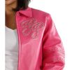Pelle Pelle Women's 78 Vintage Legend Varsity Pink Leather Jacket