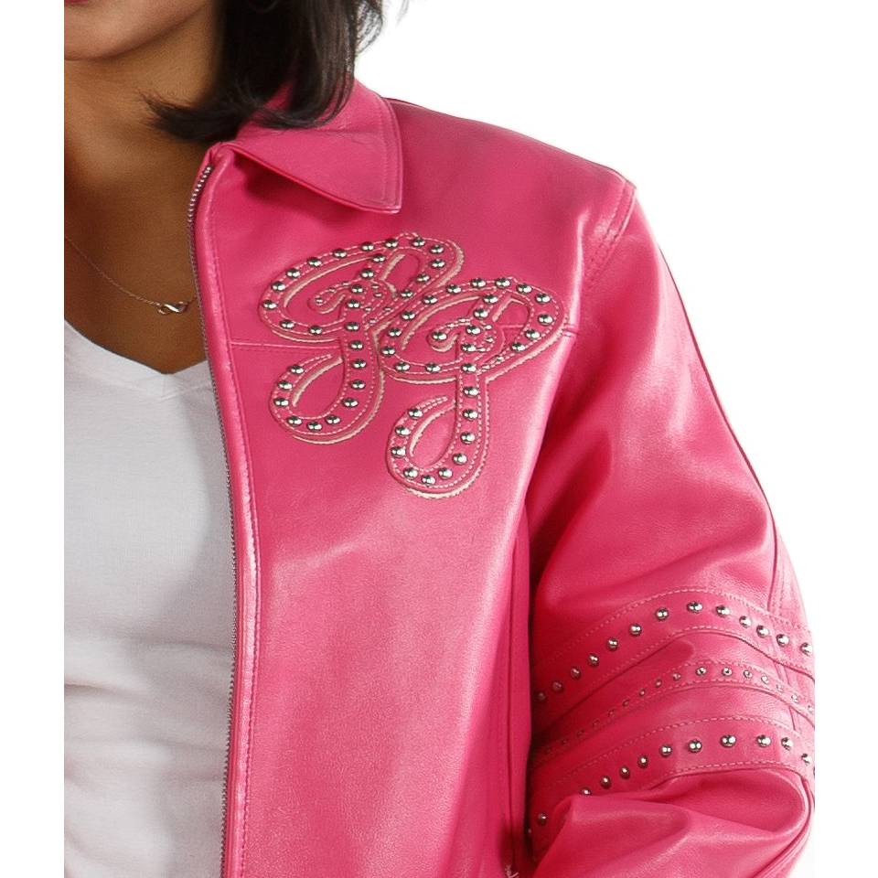 Pelle Pelle Women's 78 Vintage Legend Varsity Pink Leather Jacket
