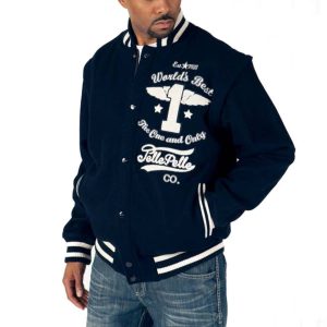 Pelle Pelle World Best Navy Blue Jacket