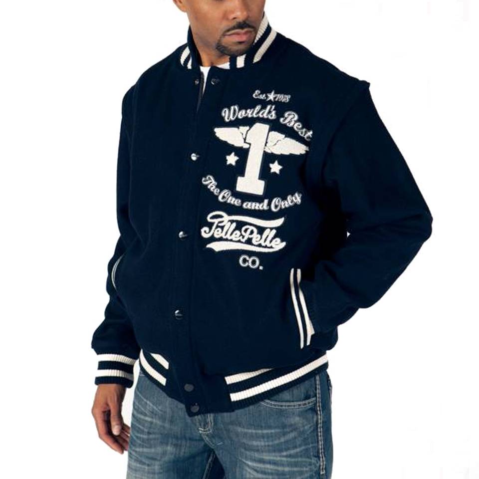 Pelle Pelle World Best Navy Blue Jacket