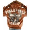 Pelle Pelle World Famous 1978 Always on Pride Legend Brown Fur Hooded Wool Jacket