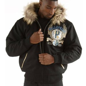 Pelle Pelle World Famous 1978 Black Fur Hood Jacket