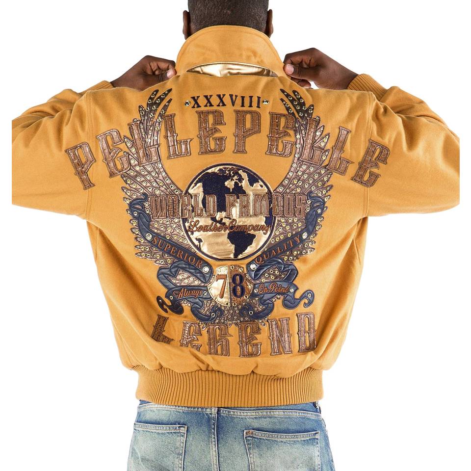 Pelle Pelle World Famous 1978 Yellow Wool Jacket