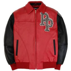 Pelle Pelle World Famous Legend MB Studded Red Jacket