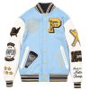 Pelle Pelle World Famous Light Blue Varsity Jacket