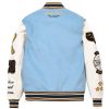 Pelle Pelle World Famous Light Blue & White Varsity Wool Jacket