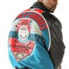 Pelle Pelle World Famous MB 1978 Blue Leather Jacket