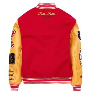 Pelle Pelle World Famous Red and Yellow Varsity Jacket