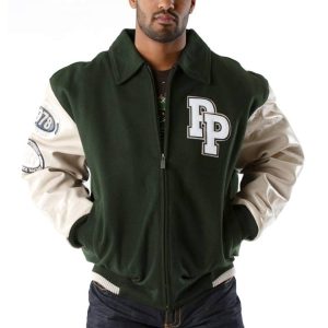 Pelle Pelle World Famous Road Rally London to Cape Town Green Jacket