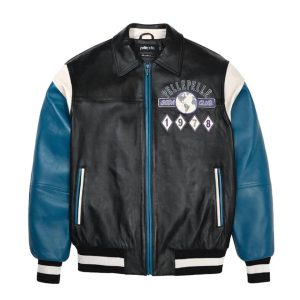 Pelle Pelle Black World Famous Soda Club Plush Jacket