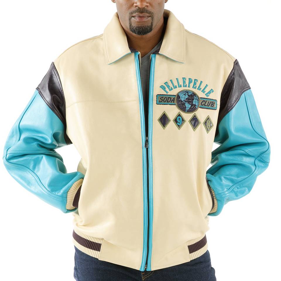 Pelle Pelle World Famous Soda Club Cream Plush Jacket