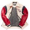 Pelle Pelle World Famous Soda Club Ivory Plush Genuine Leather Jacket