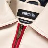 Pelle Pelle World Famous Soda Club Ivory and Red Leather Jacket