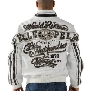 Pelle Pelle World Renown 1978 White Leather Jacket
