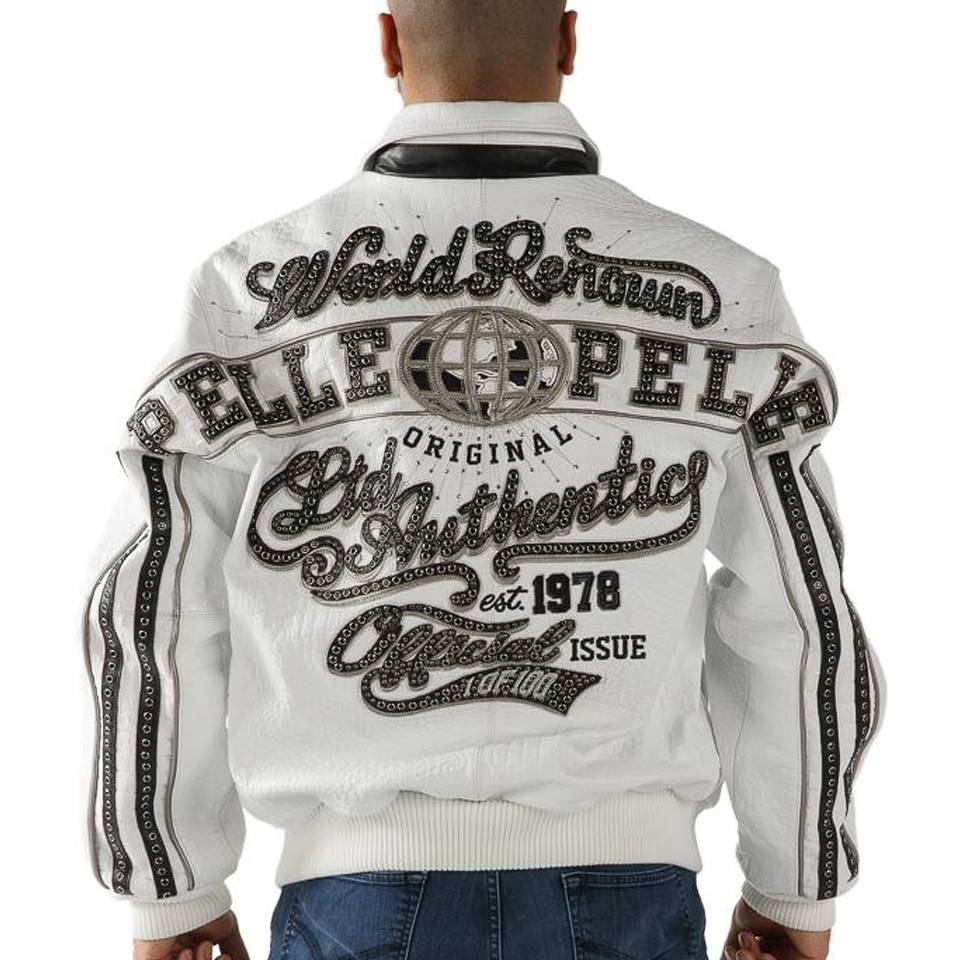 Pelle Pelle World Renown 1978 White Leather Jacket