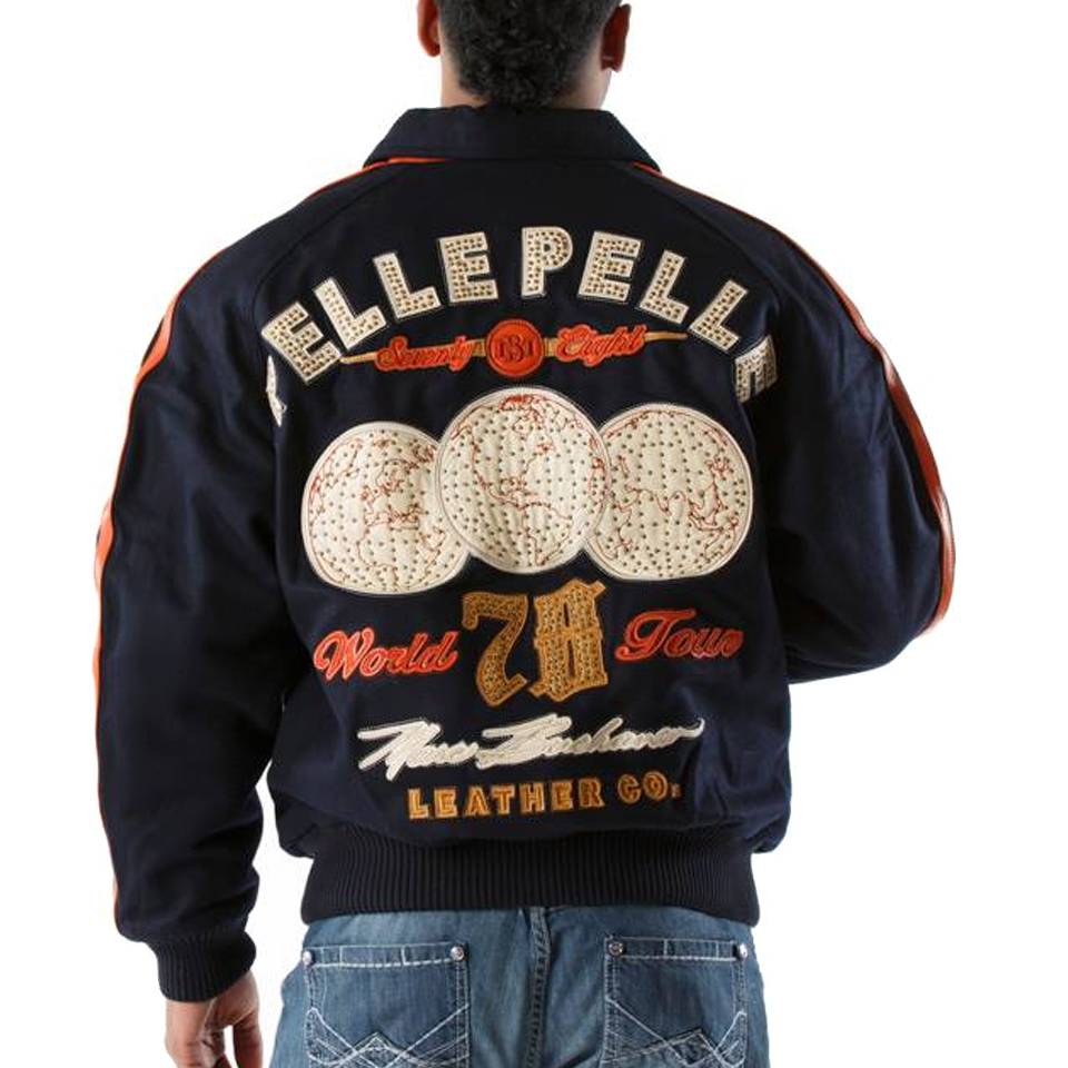 Pelle Pelle World Tour 1978 MB Navy Blue Wool Jacket