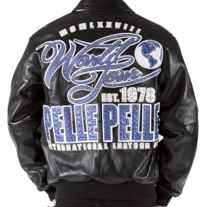 Pelle Pelle World Tour MB 1978 Black Leather Jacket