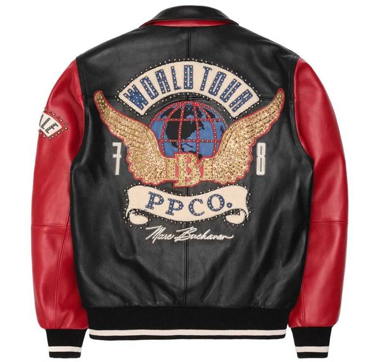 Pelle Pelle World Tour MB Studded Black Leather Jacket