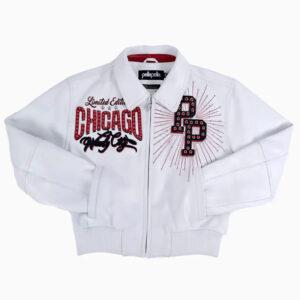 Pelle Pelle X TB Chicago Windy City White Jacket
