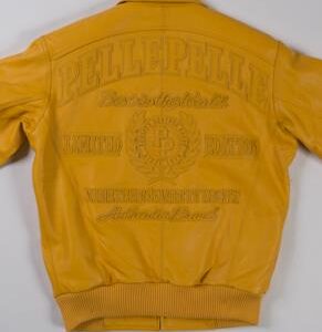 Pelle Pelle Yellow MB Limited Edition Leather Jacket