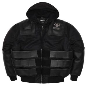 Pelle Pelle x Opium K9 Black Bomber Jacket