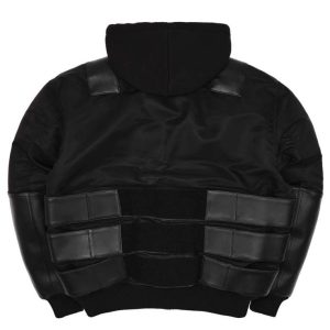 Pelle Pelle x Opium K9 Black Bomber Leather Jacket