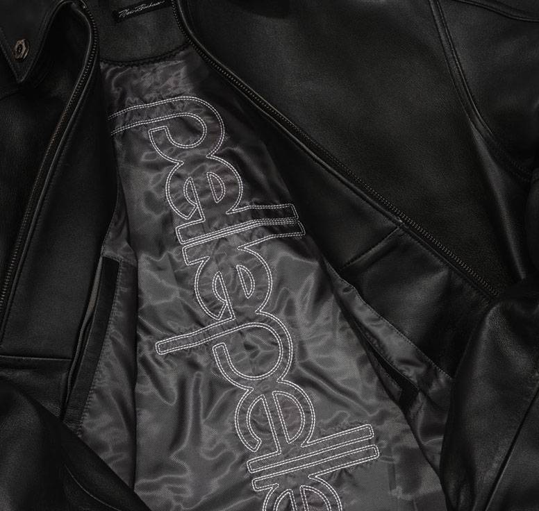 Pelle Pelle x Opium MB World Tour Black Full Grain Leather Jacket