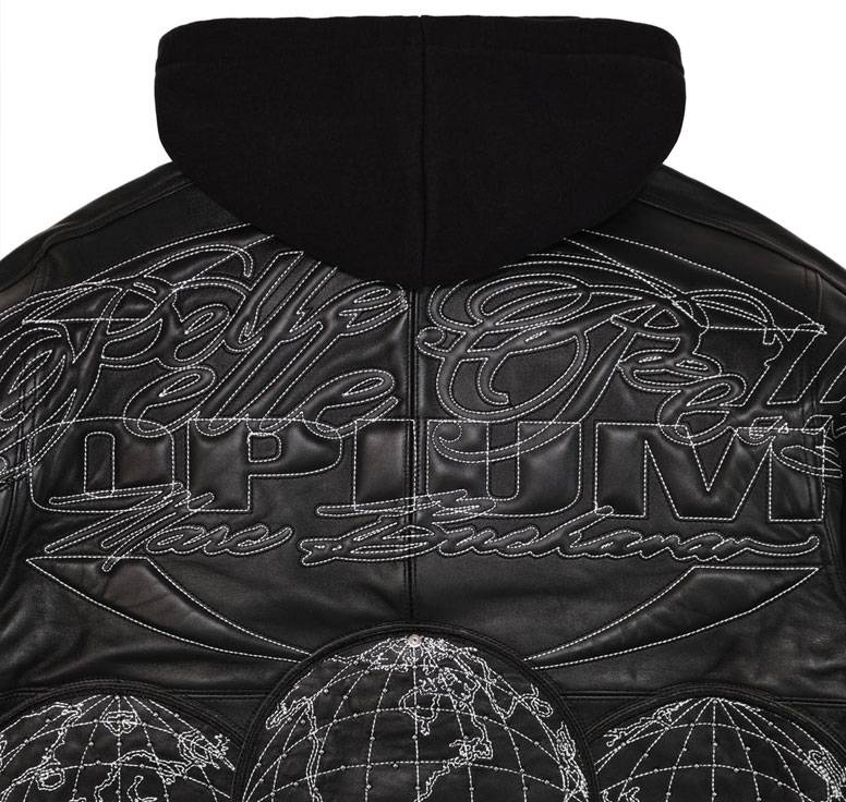 Pelle Pelle x Opium MB World Tour Black Top Grain Leather Jacket
