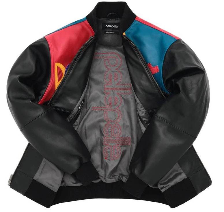 Picasso Pelle Pelle Plush Black Genuine Leather Jacket