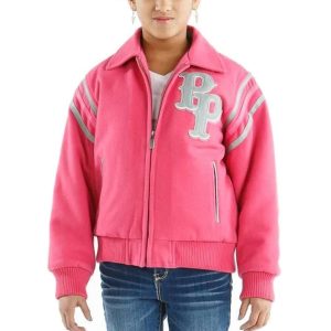 Pink Girls Pelle Pelle Detroit MB 1701 Jacket