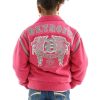 Pink Girls Pelle Pelle Detroit MB 1701 Wool Jacket