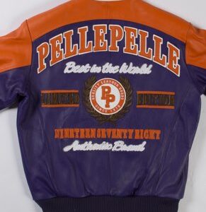 Purple Pelle Pelle MB Limited Edition Leather Jacket