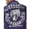 Purple Pelle Pelle Men World's Finest Tiger Twill Jacket