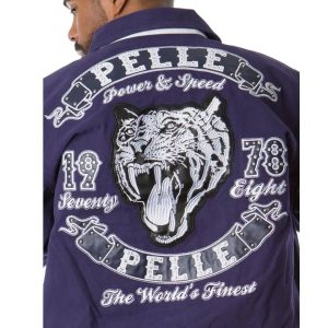 Purple Pelle Pelle Men World's Finest Tiger Twill Jacket