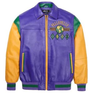 Pelle Pelle World Famous Soda Club Purple Plush Jacket