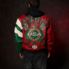 Red & Green Pelle Pelle Men Daytona Special MB Leather Jacket