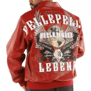 Red Pelle Pelle Men World Famous 1978 Leather Jacket