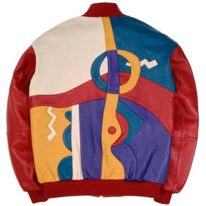 Red Pelle Pelle Picasso Plush Genuine Leather Jacket