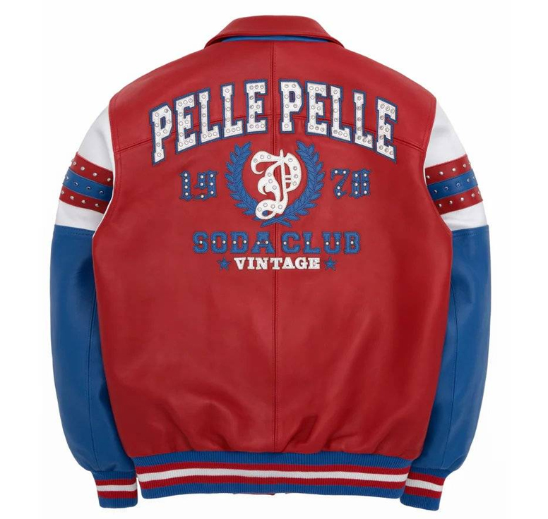 Red Pelle Pelle Soda Club Arches 1978 Jacket