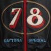 Red and Black USA Pelle Pelle Men Daytona Special Marc Buchanan 1978 Leather Jacket