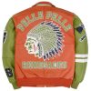 Renegade Chief Keef Pelle Pelle Orange Genuine Leather Jacket